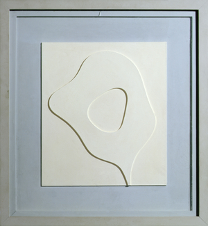 Tete Levant (oil on carved wood)