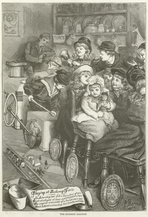 The nursery railway (engraving)