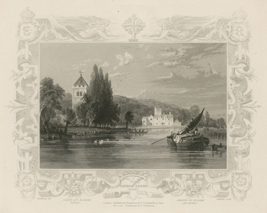 VIew of the Thames near Bisham Abbey (engraving)