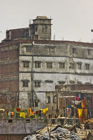 Building Along Buriganga River Waterfront, Dhaka, Bangladesh (photo)