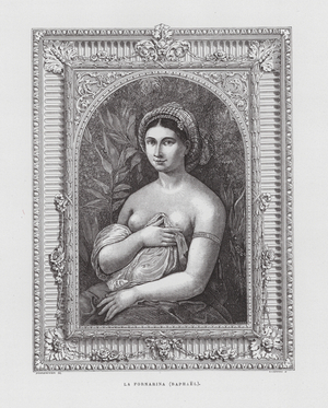 La Fornarina, Raphael (engraving)