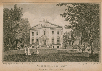 Wimbledon Lodge, Surrey (engraving)