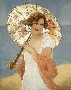 The Parasol (oil on canvas)