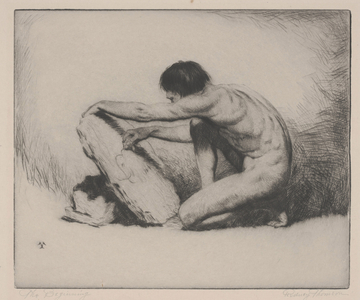 The Beginning (drypoint)