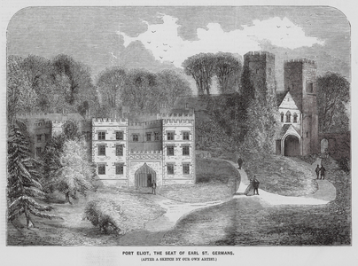 Port Eliot, seat of the Earl of St Germans, Cornwall (engraving)