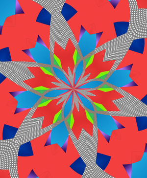Flowers #116, 2019 (mixed media)