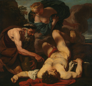 Selene and Endymion, 1660-1680 (oil on canvas)