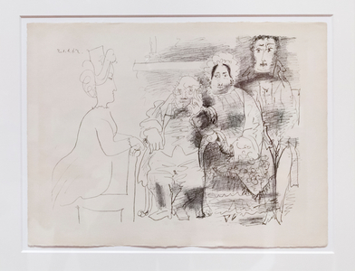 Family portrait II, 1962, ( litho crayon on zinc)