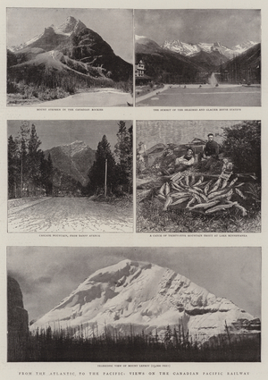 From the Atlantic to the Pacific, Views on the Canadian Pacific Railway (engraving)