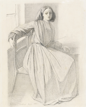 Portrait of Elizabeth Siddal, 1854-56 (pencil on paper)