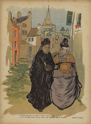 Illustration for Le Rire (colour litho)