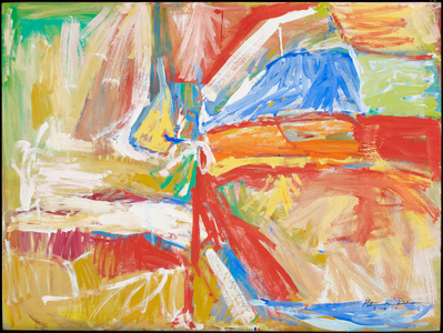 Northern Garden, 1956 (tempera glazed)