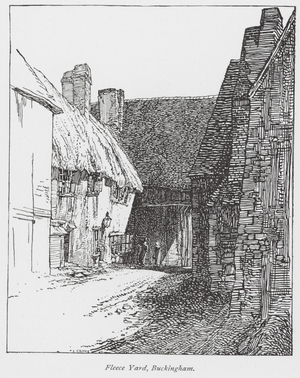 Fleece Yard, Buckingham (litho)