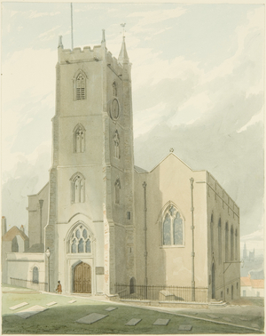 St Michael's Church (pencil & watercolour on paper)