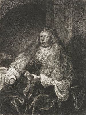 The Great Jewish Bride, 1635 (etching)
