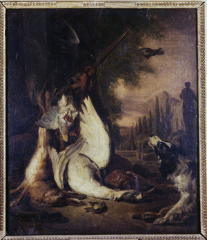 Dead game, between 1690 and 1715 (oil on wood)