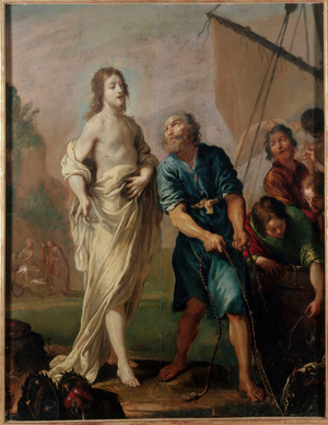 The Miraculous Fishing or the Vocation of Saint Peter. "Petit may" de Notre-Dame. 1624, circa 1624 (oil on wood)