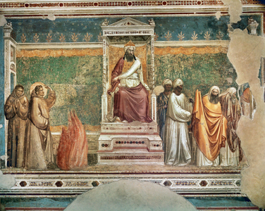 Saint Francis of Assisi before the sultan, c.1296 (fresco)