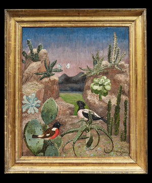 Birds and Cacti, 1927 (oil on canvas)