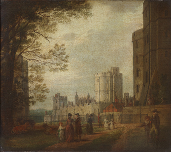 The Winchester Tower, Windsor Castle, c.1770 (oil on canvas)