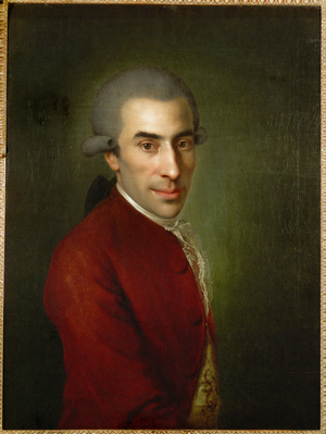 Ignaz von Born, friend and patron of W. A. Mozart (oil on canvas)
