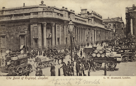 The Bank of England, London (b/w photo)