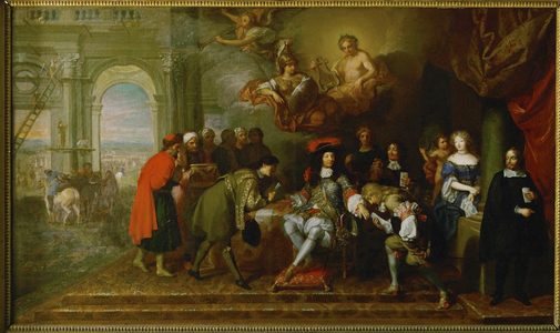 On the occasion of the Peace treaty of Nijmegen … (oil on canvas)