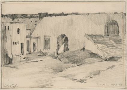Tangier, March 1893 (graphite on paper)