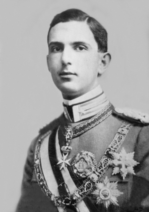 Crown Prince Umberto of Italy, 1925 (b/w photo)