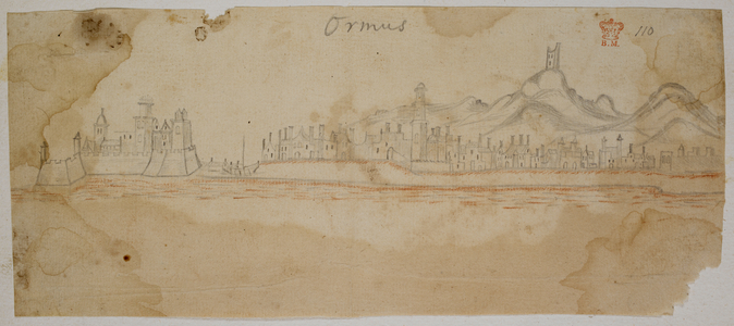 View of the fortified city of Ormus, by the Strait of Hormuz