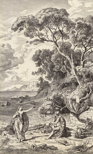 Odysseus and Calypso (engraving)