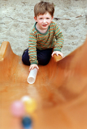 Child on the playground, 1998 (photo)