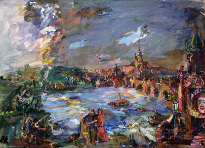 Prague, Nostalgia, 1938 (oil on canvas)