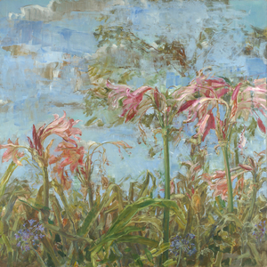 Sky behind Crinums, 2005 (oil on panel)