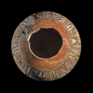 Vase with geometric motifs,3rd-2nd millennium BC  (Terracotta)