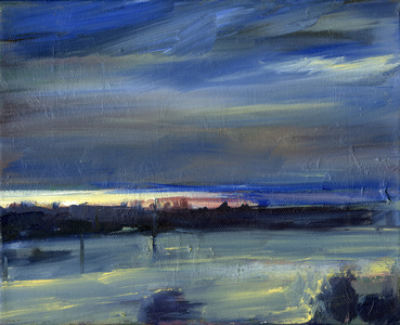 The Wash, 2024 (oil on board)