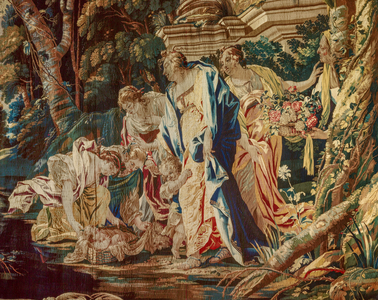 Moses saved from the waters, 17th century (tapestry)