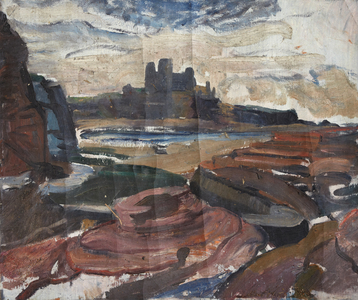 Tantallon Castle From Seacliff, c.1927-29 (oil on canvas)
