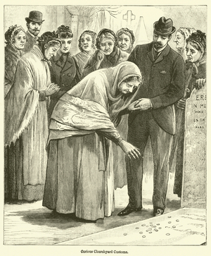 Curious Churchyard Customs (engraving)