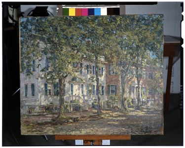 Upper Main Street, Nantucket, Massachusetts (oil on canvas)