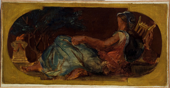 Sketch for the Salon de la Paix at Paris City Hall: Minerve, between 1849 and 1852 (oil on canvas)