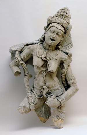Chamunda, Hinglajgarh culture, 1000 AD (sandstone)
