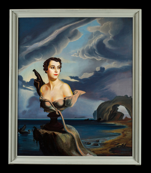 Portrait of Loelia, Duchess of Westminster (oil on canvas)