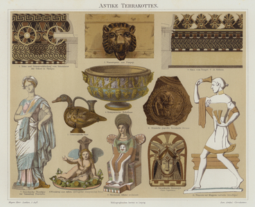 Terracotta antiquities (colour litho)