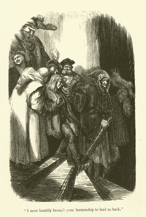 Illustration for the works of Rabelais (engraving)
