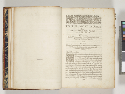 'Comedies, histories and tragedies, published according to the true originall copies by William Shakespeare', 1632 (engraving)