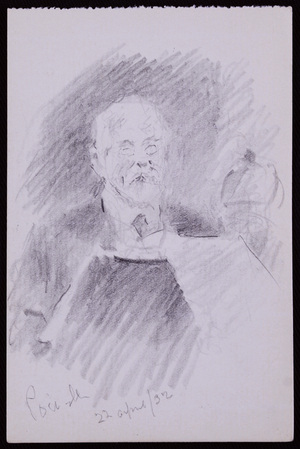 Portrait of Alfred Powell, 1932 (pencil on paper)