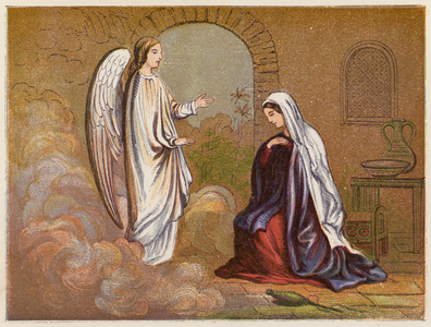 The annunciation (colour litho)