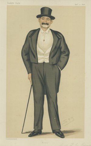 Captain Frederick Gustavus Burnaby (colour litho)