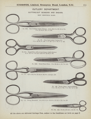 Page from Harrods catalogue, 1903 (litho)